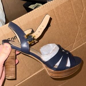 Elegant Navy Blue Strappy Sandals polo ralph lauren